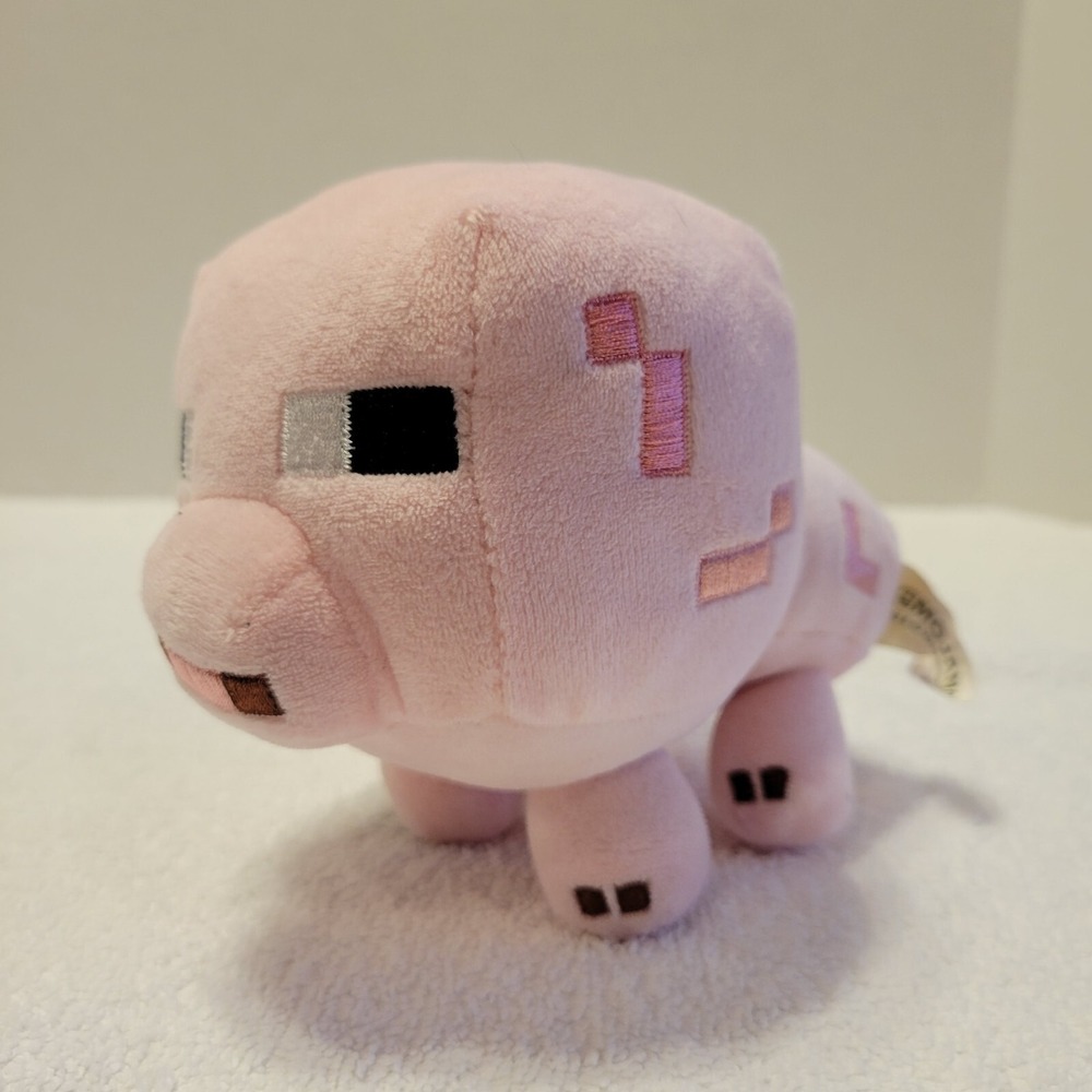 Mojang 2014‎ Minecraft Pink Baby Pig 6" Plush